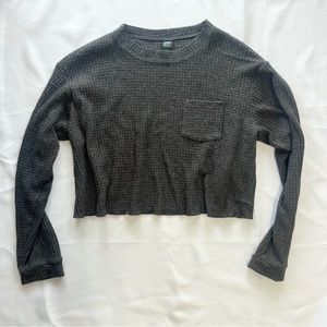 Wild Fable Crop Top Shirt Long Sleeves Comfy Cozy